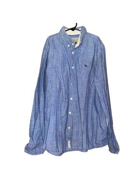 L.O.G.G. Label Of Graded Goods Blue Long Sleeve Button-Up Shirt Boy's Size L